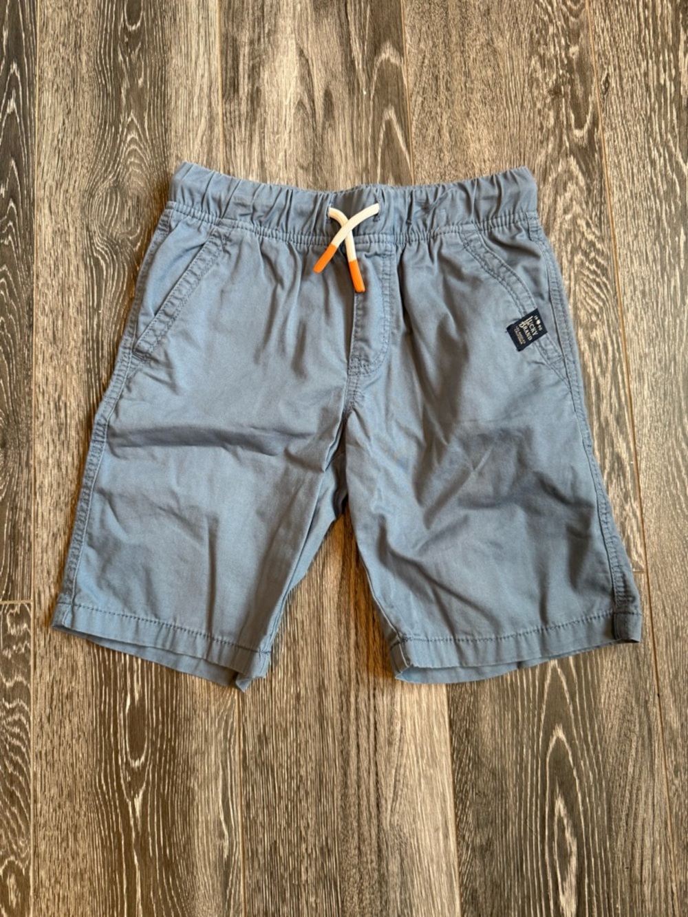 Lucky Brand Boys Elastic Waist Shorts in Dusty Blue